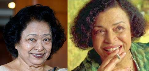 Shakuntala Devi and  Gloria Foster