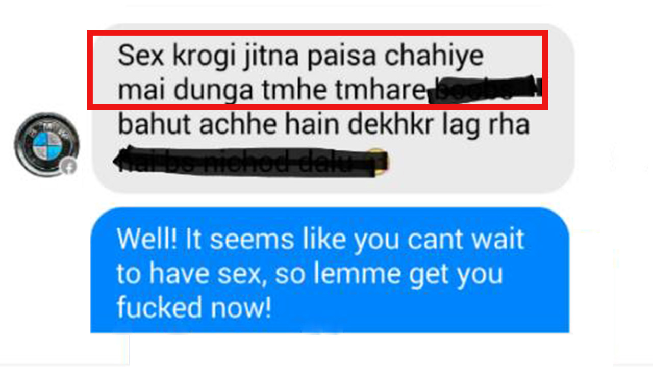 He Asked Her How Much She Charges For Sex Her Reply Made Him Delete His Account