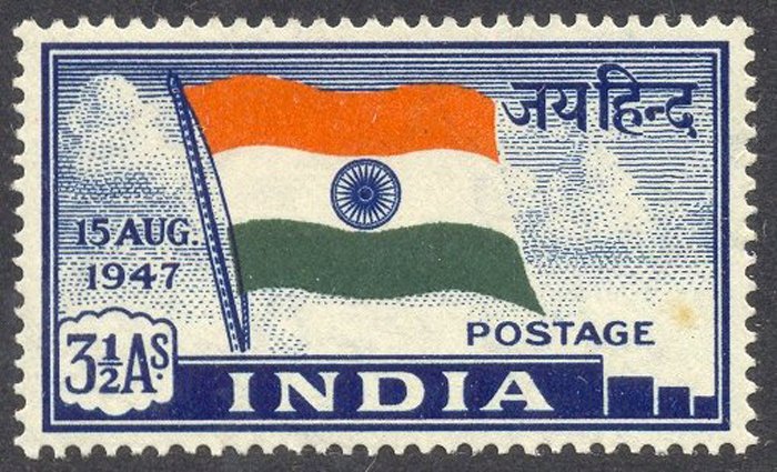 1947_India_Flag_3½_annas