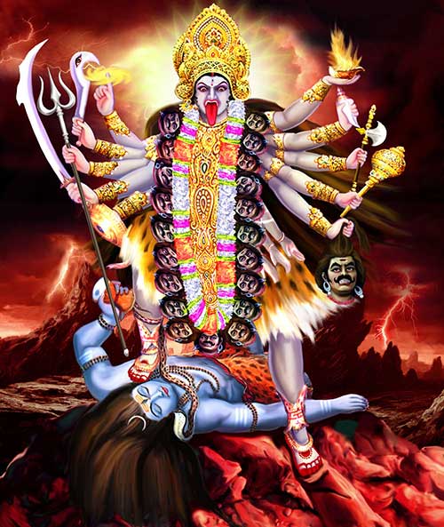 The 5 Unique Interpretations of Goddess Kali's Pose