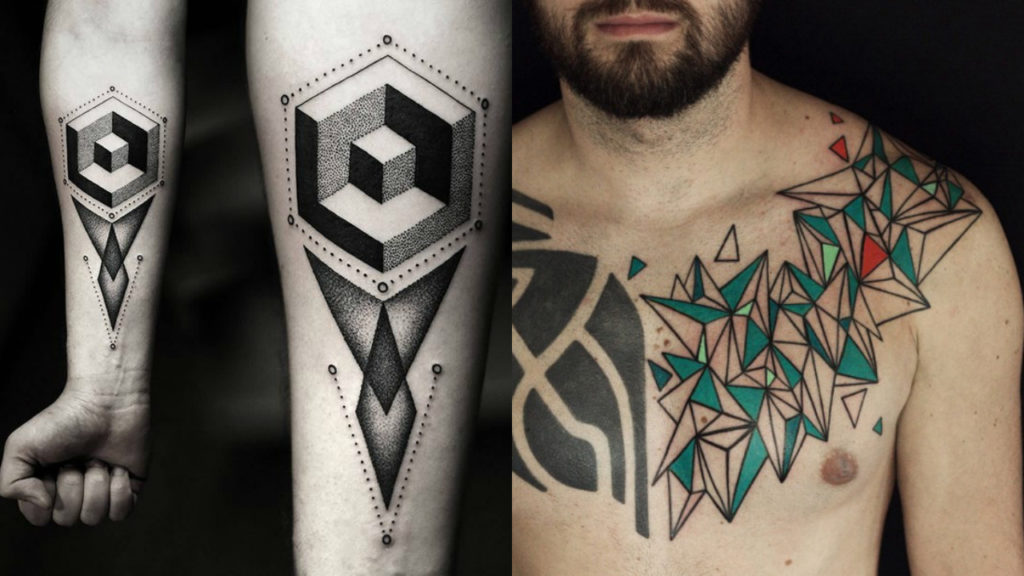 Three overlapping triangles dotwork tattoo triangle 3 monochrome venn |  Hand tattoos, Geometric tattoo, Triangle tattoos