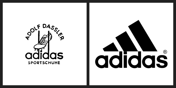 adidas old and new logo