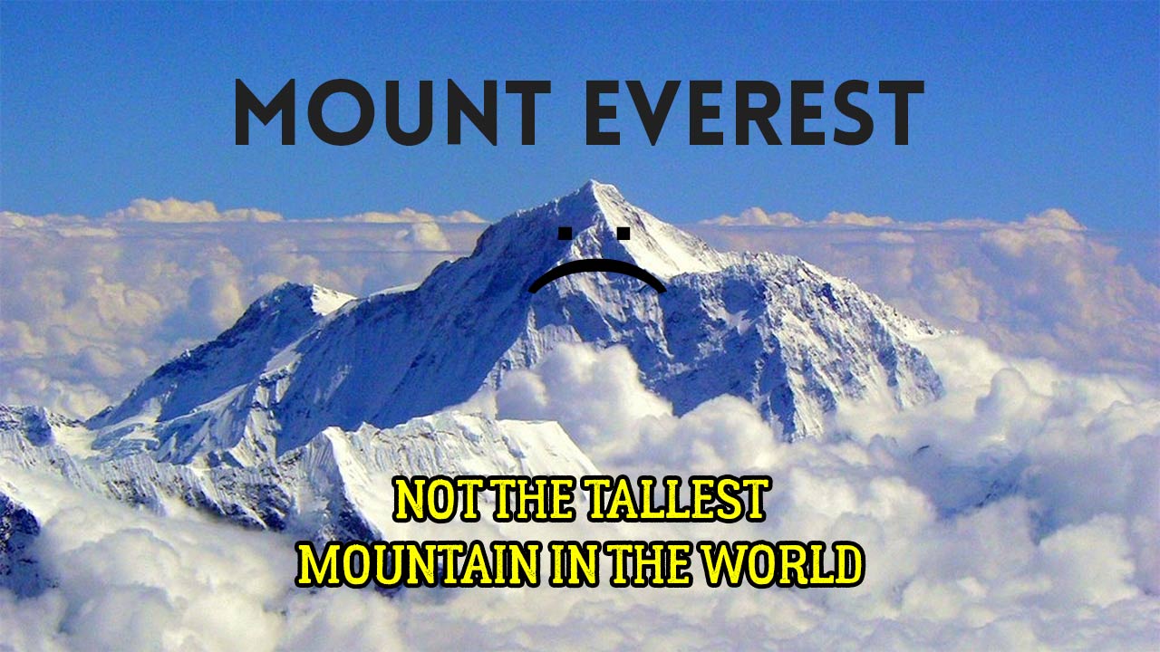Did You Know That Mount Everest Isn't The Tallest Mountain In The World?