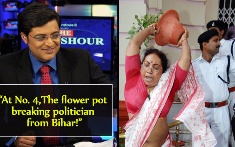 Arnab Goswami Nominates 5 Netas For Best Politician Award And The List Is  Disturbingly Funny