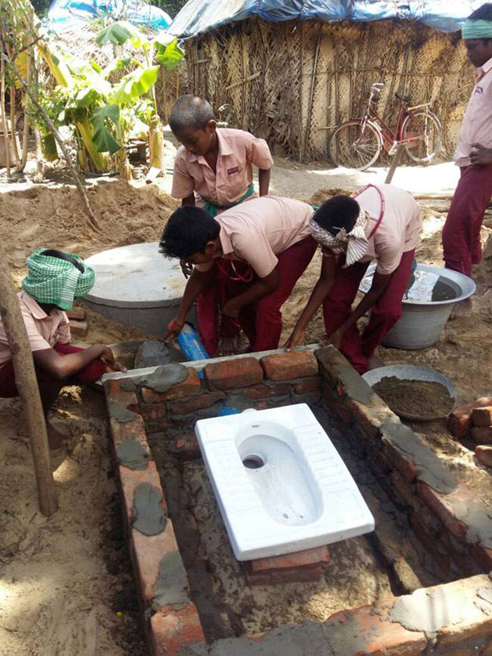 creating the toilet