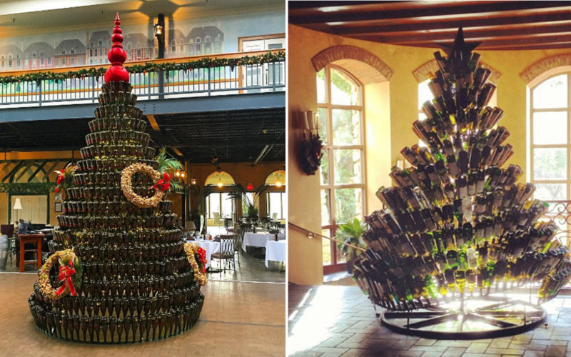 Wine Bottle Christmas Trees