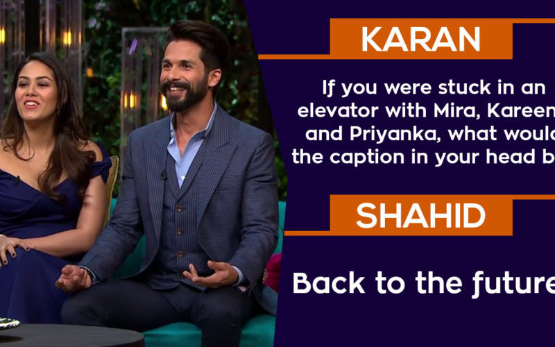 25 Rapid Fire Answers By Shahid-Mira On KWK That Were High On Mush, Fun And  Entertainment!