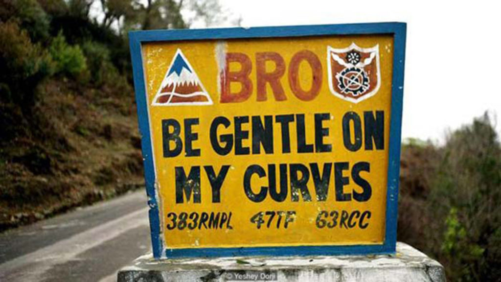 Bhutan BRO Road Signs