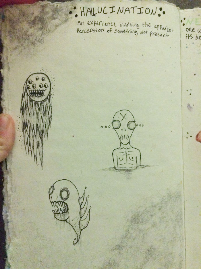 Girl Draws Her Hallucinations To Cope With Schizophrenia Shows