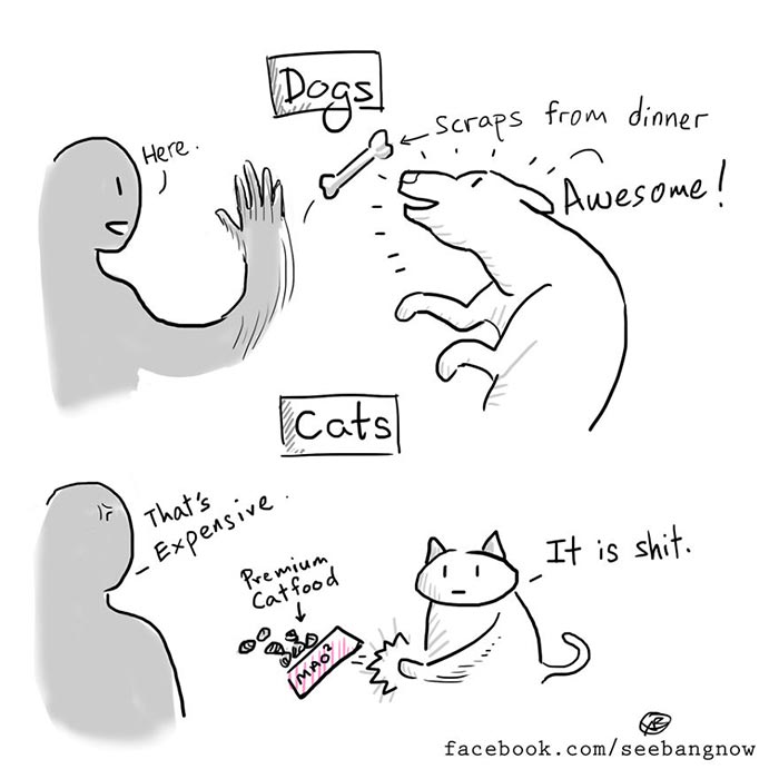Purr-fect Comics Show How Cats Don't Give A F**k