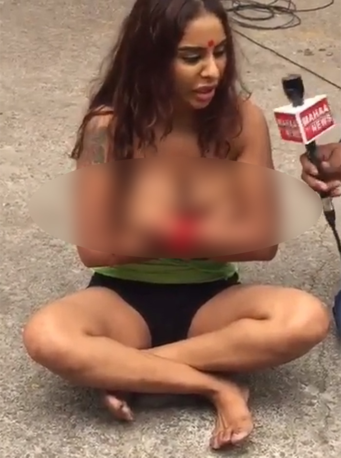 Aspiring Telugu actress Sri Reddy recently. stripped naked in publicoutside
