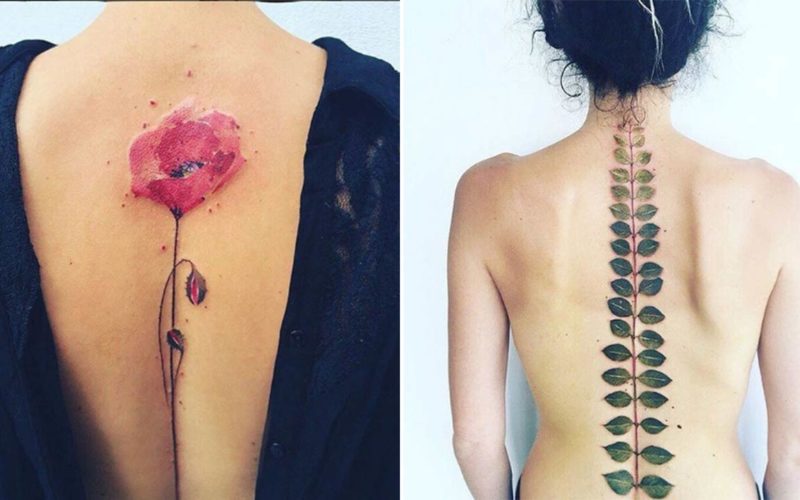 20 Beautiful Spine Tattoo Ideas To Make Your Back Look A Lot Sexier