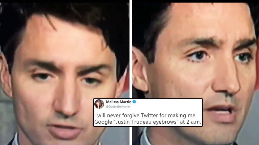 Justin Trudeau's Eyebrow Allegedly Comes Off During Interview Leading To  Highbrow Jokes!