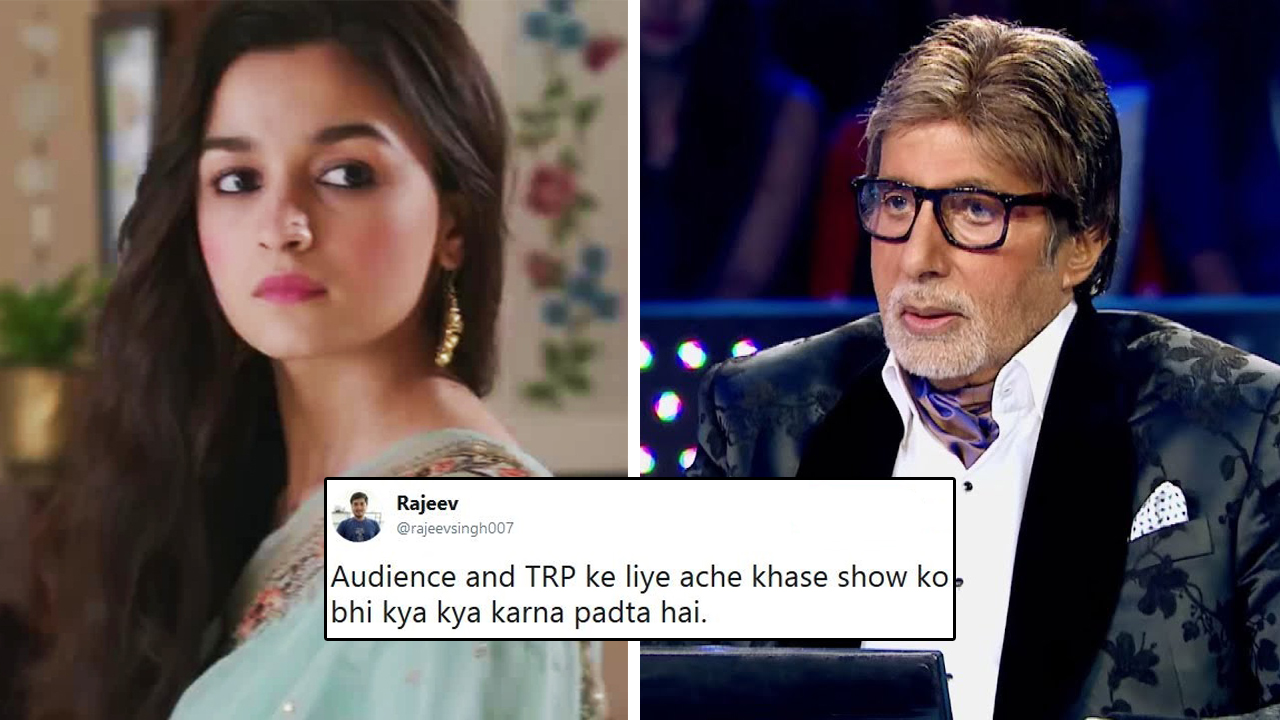 1280px x 720px - Old KBC Question On Alia Bhatt Goes Viral, Netizens Put Amitabh Bachchan In  The Hotseat