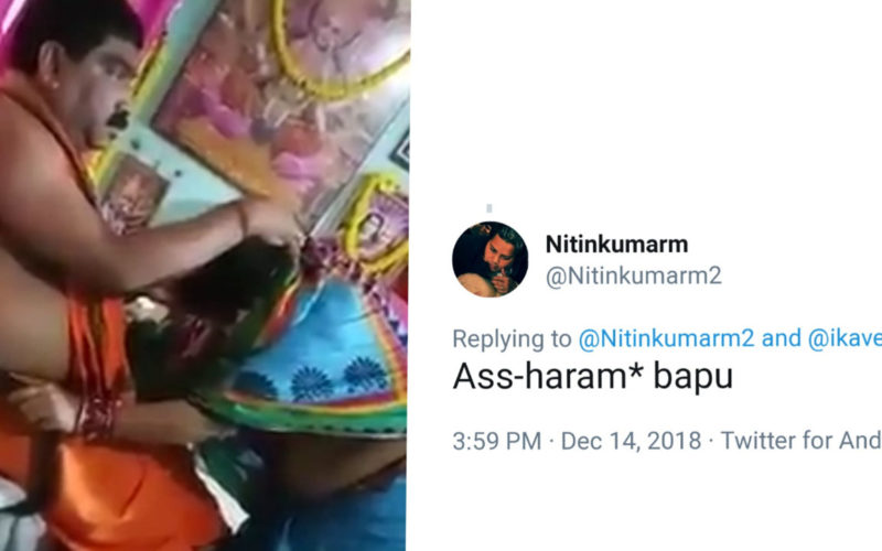 Wicked Baba Openly Molests Bhakt During Namaskar