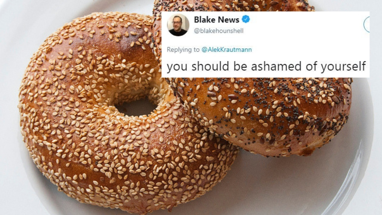 Man Shares New Way Of Eating Bagels, Twitter Downvotes It