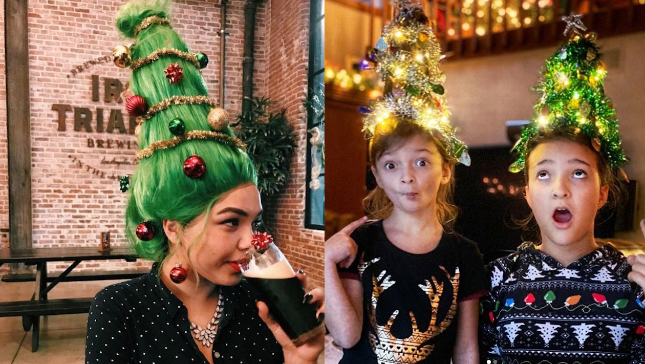 People Are Sharing Their Iconic Christmas Hair Tree Looks Online