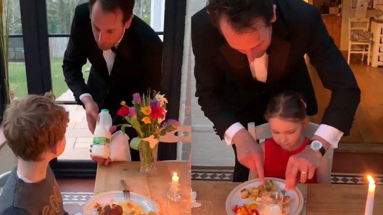 Parents Throw Dinner Party For Kids Amid Lockdown