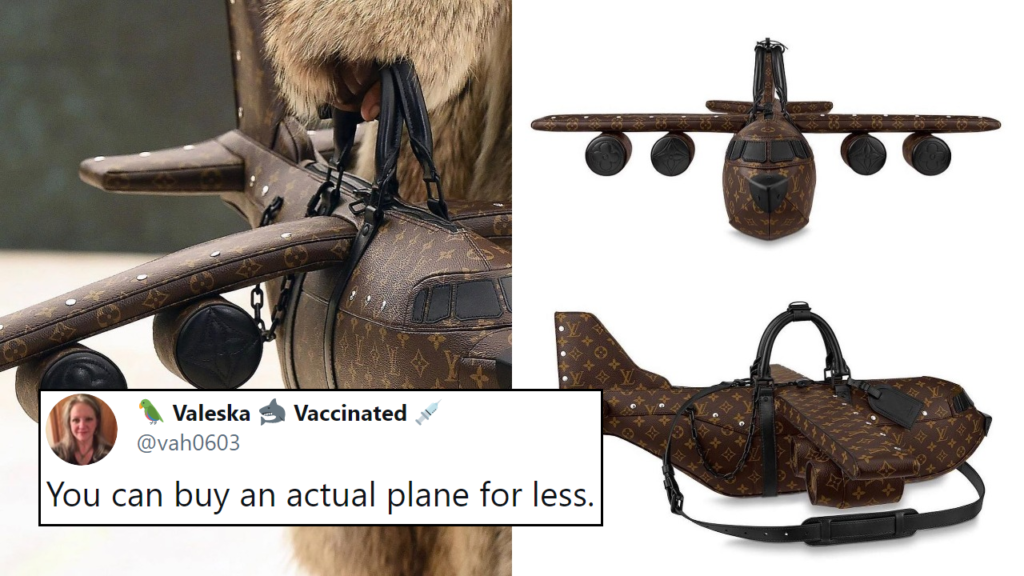 Louis Vuitton Is Selling An Airplane-Shaped Handbag For $39,000 - 9GAG
