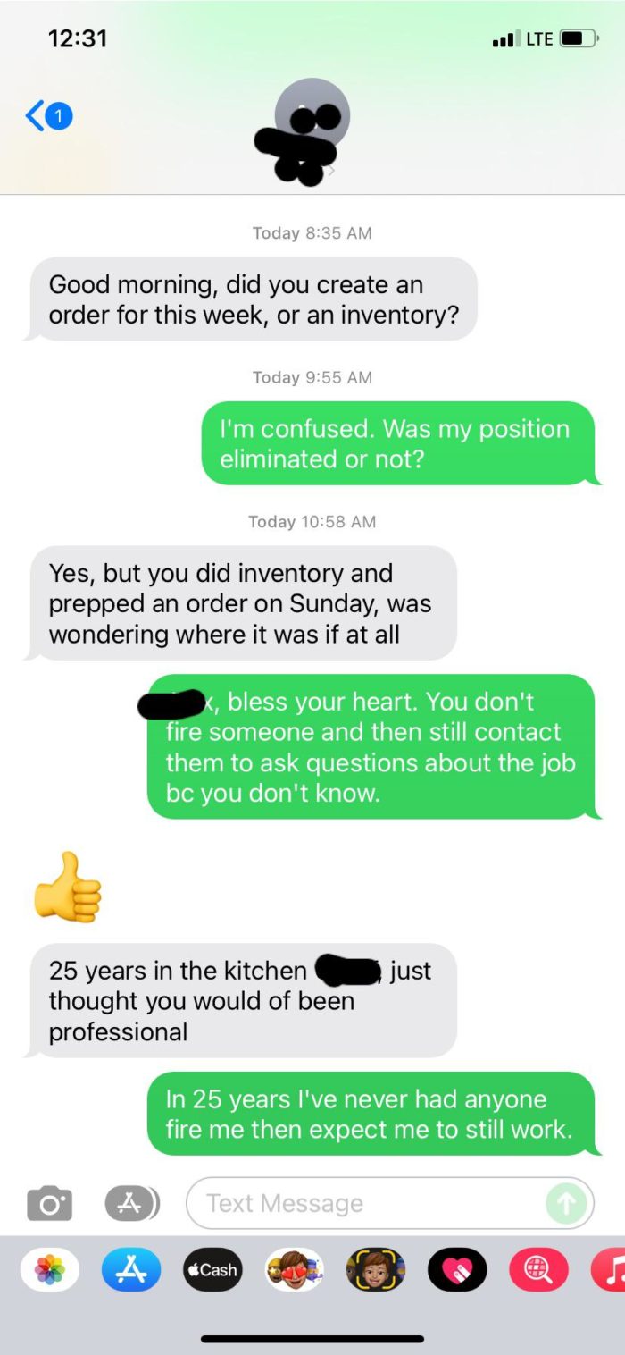 This Professional Was Expected To Work Even After Getting Fired